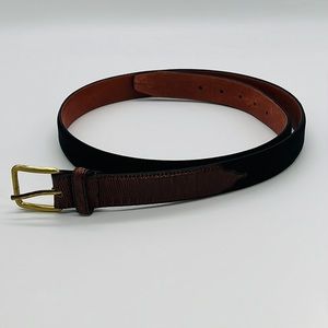 Belt Black Suede and Brown leather. Size 40 USA made